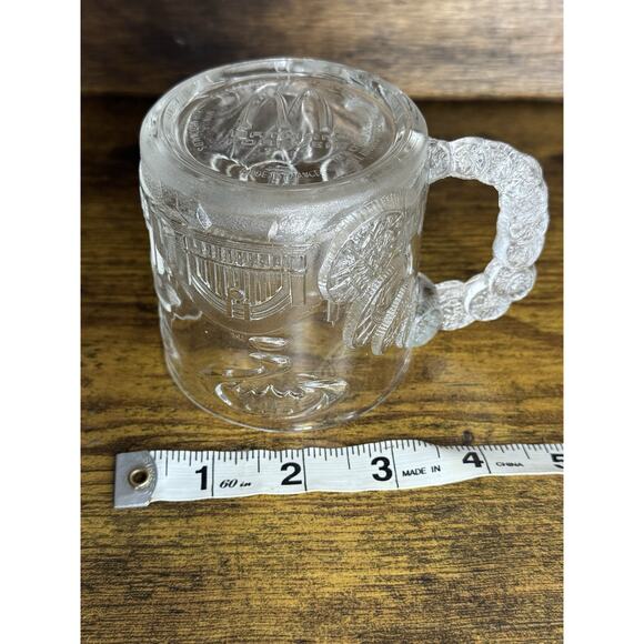 McDonalds BATMAN FOREVER Glass Mug/Cup 1995 Vintage DC Comics "Two Face" - Picture 5 of 6